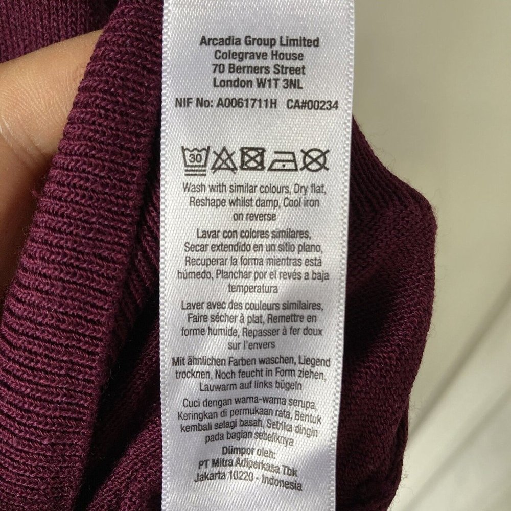 Ladies Women Knitted Long Sleeve Crew Neck Jumper Sweater Rhinestone Pullover - Picture 13 of 13